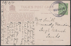 76434 - DEVON. 1913 post card to Herts with KGV ½d cancell...