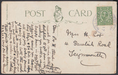 76438 - DEVON. 1912 post card to Teignmouth with KGV ½d Do...