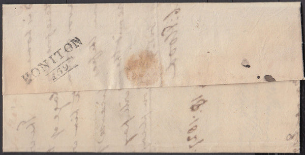 76445 - DEVON. 1827 letter Honiton to Exeter dated July 18...