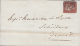 76453 - 1843 HONITON (DEVON) MALTESE CROSS. Wrapper Honiton ...