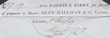 76461 - 1849 REGISTERED MAIL LEICESTER TO DONCASTER. Fine envelope Leic...