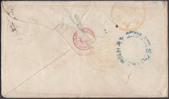 76486 - 1854 DEVON 'SOUTHERNHAY' UDC ON 1D PINK TO LONDON. 1d pink envelope Exeter to London (par...