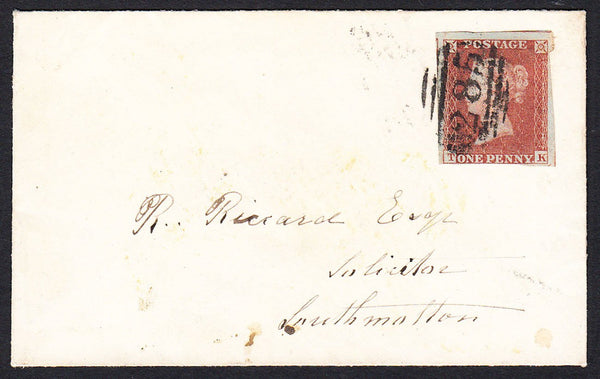 76504 - PL.174 (TK)(SG8) ON COVER/'LONG DOWN' UDC(DEVON). 1853 envelope Exeter to S...