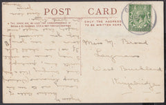 76518 - DEVON. 1914 post card of tea rooms Burntisland to ...