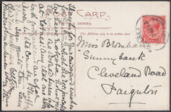 76611 - DEVON. 1921 post card Exeter Cathedral to Paignton...