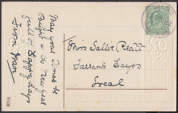 76635 - DEVON. 1911 post card to "Fallants Hayes, Local" w...