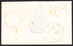 76640 - 1853 DEVON/'FROGMORE' UDC/PL.160(BB)(SG8). Envelope Kingsbridge...
