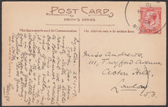 76660 - DEVON. 1919 post card of Lynton to London with KGV...