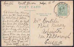 76665 - DEVON. 1907 post card of Lynmouth to Sussex (sligh...