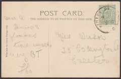 76666 - DEVON. 1907 post card Lynton to Exeter with KEDVII...