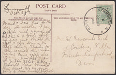 76671 - DEVON. 1905 post card of Lynton to Moretonhampstea...