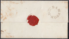 76674 - DEVON/'BAMPTON-D' UDC (DN46). Undated wrapper (circa 1835) to Exeter with...
