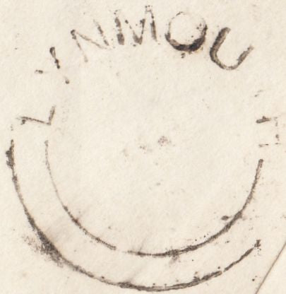 76688 - 1858 DEVON/'LYNMOUTH' UDC/PL.177(CJ). 1858 envelope Lynmouth to South ...