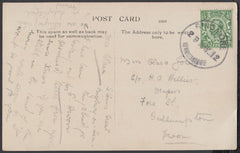 76722 - DEVON. 1912 post card of Bigbury-on-Sea to Cullomp...