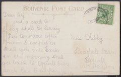 76747 - DEVON. 1911 post card of Exeter to Honiton with KG...