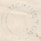 76766 - 1855 MAIL LONDON TO BICKINGTON (DEVON) WITH 'BICKINGTON' UDC. Letter from