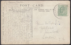 76769 - DEVON. Post card of Widecombe to London (slight cr...