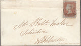 76777 - 1853 MAIL NEWTON ABBOT TO ASHBURTON/PL.168(SG8)(NJ)/'KNIGHTON' UDC.