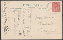 76825 - DEVON. 1918 post card of Llandudno with KGV 1d can...