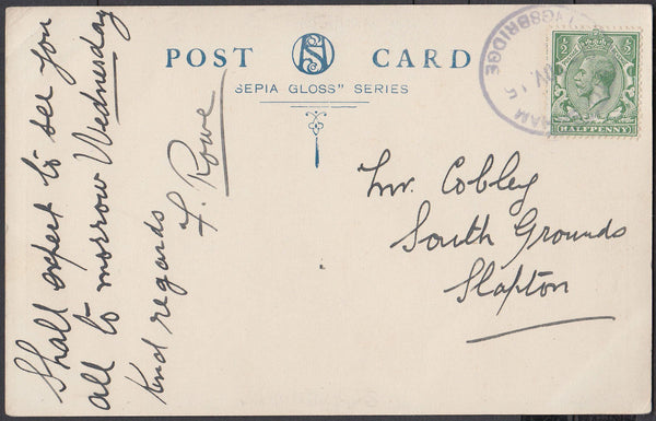 76827 - DEVON. 1915 post card Meadsfoot to Slapton with KG...