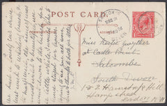 76836 - DEVON. 1926 post card of Aberdaron to Salcombe can...