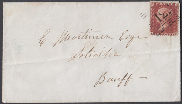 77245 - PL.36(LH)(SG29).1857 envelope Turriff to Banff wit...