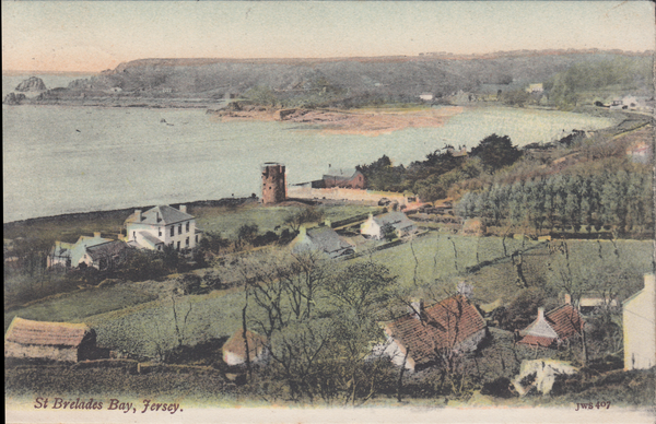 77294 - JERSEY. 1907 post card of St Brelades Bay, Jersey ...