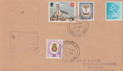 77624 - 1982 envelope used locally in the Isle of Man with...