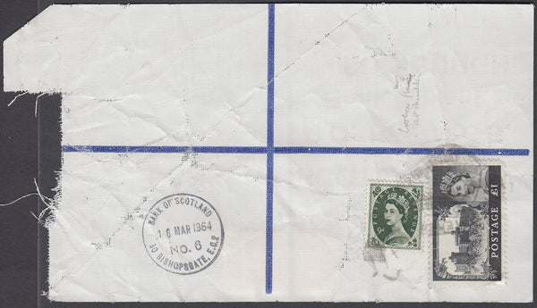 77628 - 1964 HIGH VALUE PACKET SERVICE/£1 CASTLE ISSUE. Li...