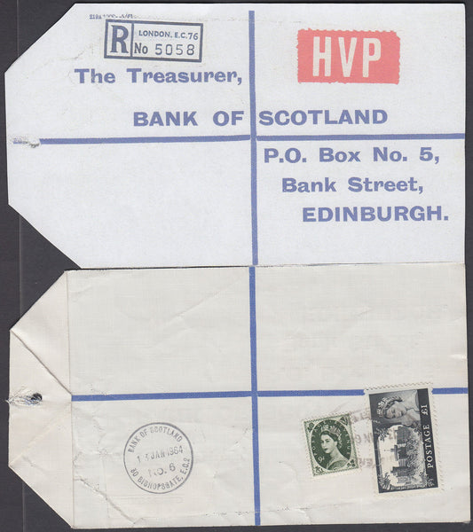 77640 - 1964 HIGH VALUE PACKET SERVICE/£1 CASTLE ISSUE. Li...