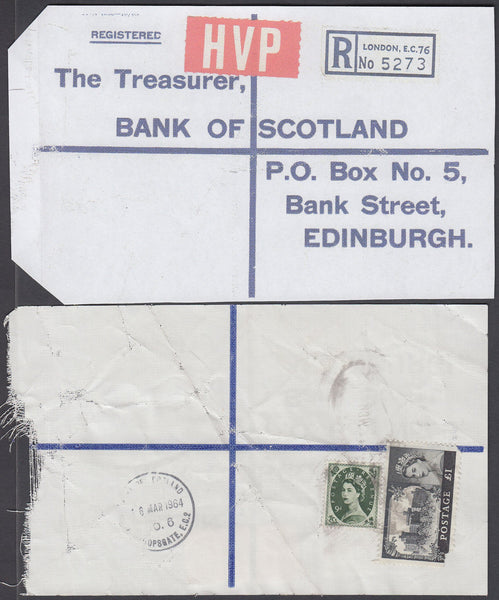 77644 - 1964 HIGH VALUE PACKET SERVICE/£1 CASTLE ISSUE. Li...