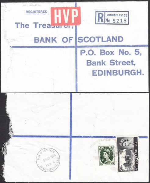 77650 - 1964 HIGH VALUE PACKET SERVICE/£1 CASTLE ISSUE. Li...