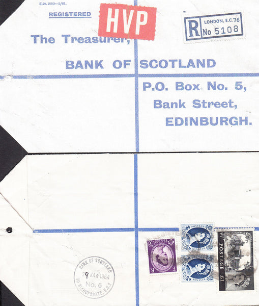 77652 - 1964 HIGH VALUE PACKET SERVICE/£1 CASTLE ISSUE. Li...