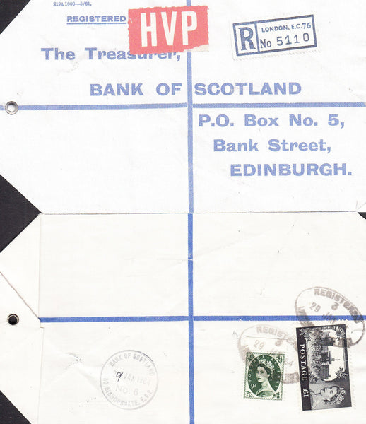 77653 - 1964 HIGH VALUE PACKET SERVICE/£1 CASTLE ISSUE. Li...