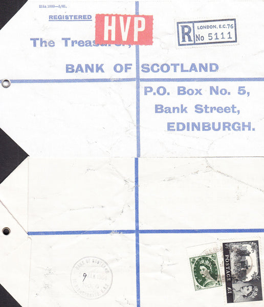 77654 - 1964 HIGH VALUE PACKET SERVICE/£1 CASTLE ISSUE. Li...