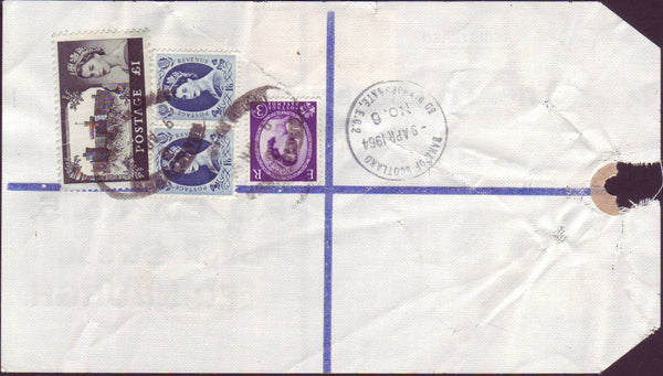 77656 - 1964 HIGH VALUE PACKET SERVICE/£1 CASTLE ISSUE. Li...