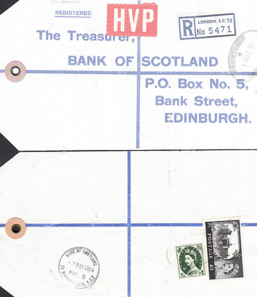 77668 - 1964 HIGH VALUE PACKET SERVICE/£1 CASTLE ISSUE. Li...