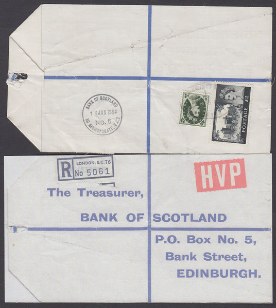 77671 - 1964 HIGH VALUE PACKET SERVICE/£1 CASTLE ISSUE. Li...
