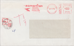 77724 - 1972 window envelope France to Jersey with French ...