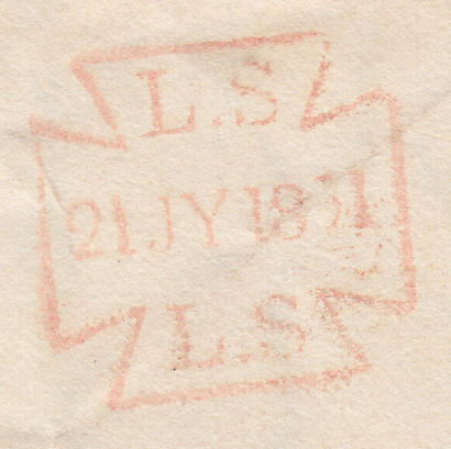 77747 - 1831 GLOS/CHELTENHAM PENNY POST. Entire London to Cheltenham ...