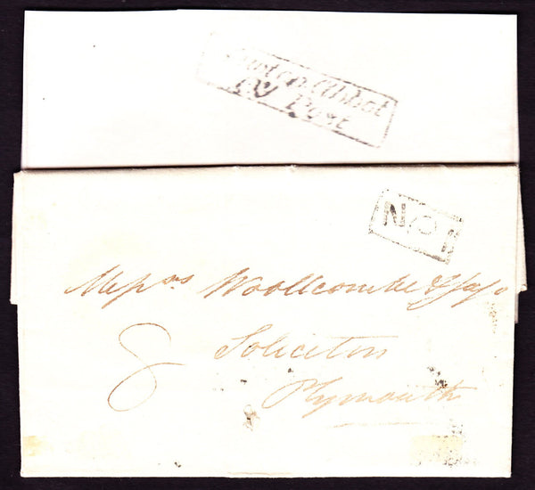 77748 - DEVON. 1826 entire Torquay to Plymouth with fine b...
