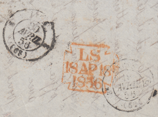 77773 - SG62 USED ON COVER (CAT. £750) LONDON TO LYON/PL.24 (LG) (SG29). ...