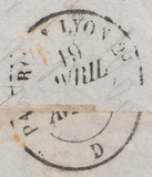 77773 - SG62 USED ON COVER (CAT. £750) LONDON TO LYON/PL.24 (LG) (SG29). ...
