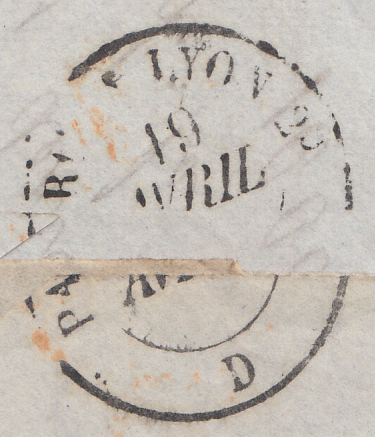 77773 - SG62 USED ON COVER (CAT. £750) LONDON TO LYON/PL.24 (LG) (SG29). ...