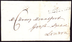 77860 - DEVON. 1793 wrapper (no side flaps) Honiton to Lon...