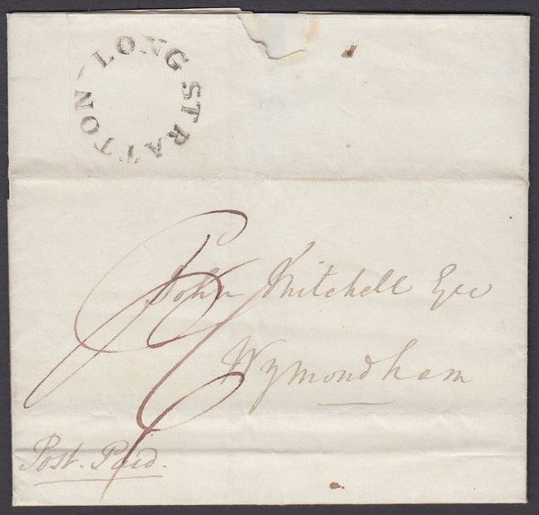 77885 - NORFOLK/'LONG STRATTON' UDC (NK 224). Undated letter Long Stratton to Wymondham...