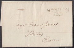 77978 - DEVON. 1809 wrapper Honiton to Exeter dated July 6...
