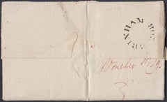 77990 - DEVON. 1827 Letter Brixham to Plymouth dated March...
