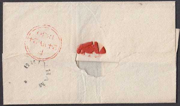 77993 - DEVON. 1830 wrapper to 'Burrell Massingberd Esq Lo...