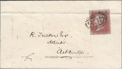 78034 - 1856 'PAINGTON' ERROR OF SPELLING ON ENVELOPE TORQUAY TO ASHBURTON.
